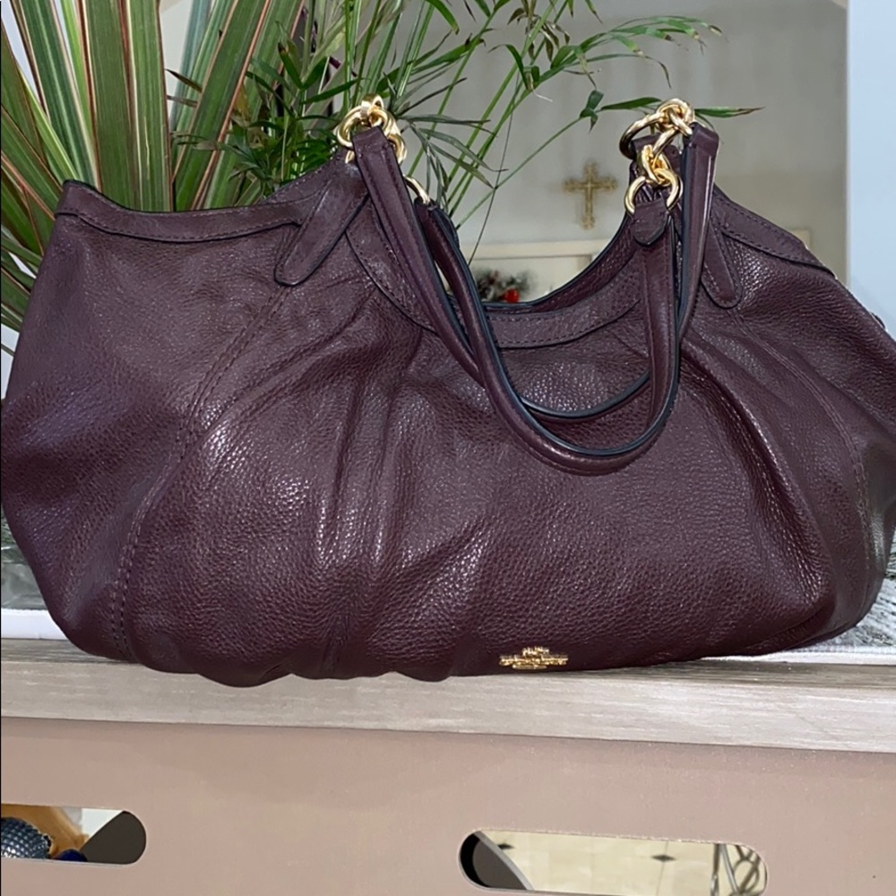 Authentic Coach Hobo Oxblood Purse